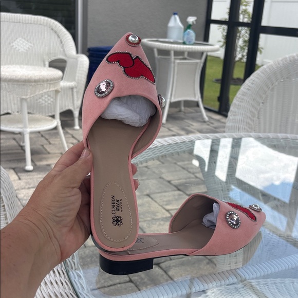 Avon Pink Mules with Heart Accents - Picture 6 of 6
